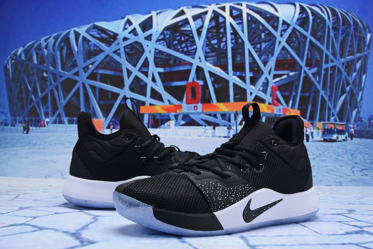 Nike Paul George III Black White Ice Sole Shoes